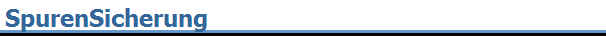 SpurenSicherung